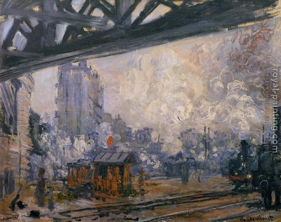 Claude Oscar Monet : Exterior View of the Saint-Lazare Station